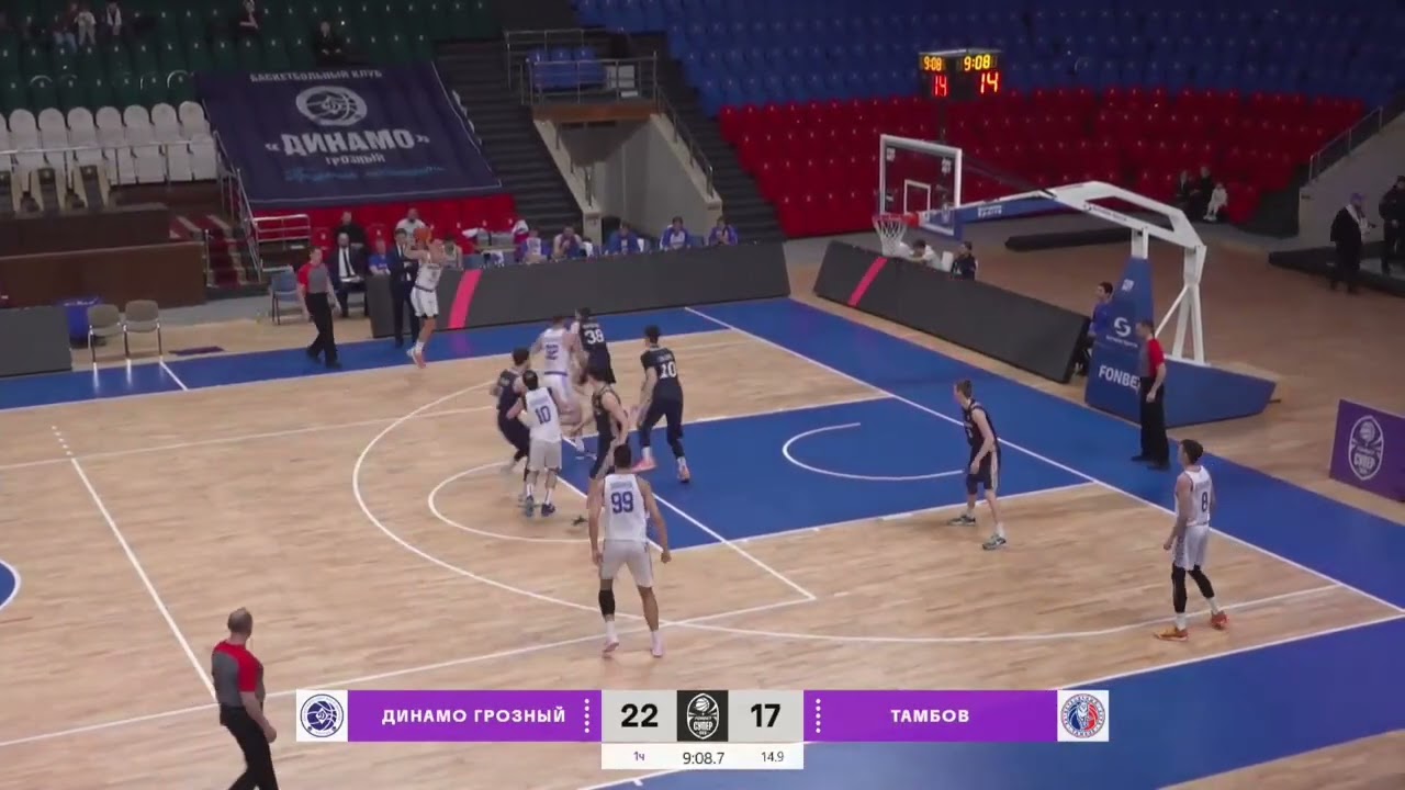 Суперлига. БК Тамбов (Тамбовская область) - БК Динамо Грозный 