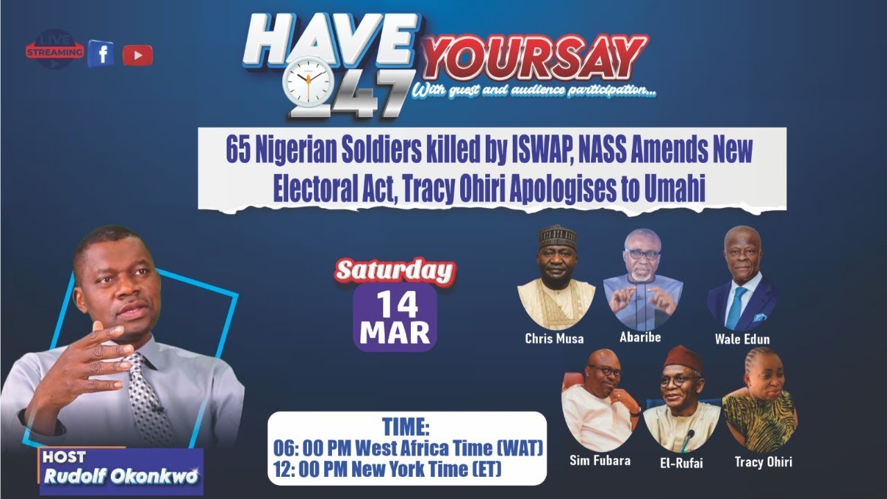 65 Nigerian Soldiers killed by ISWAP, NASS Amends New Electoral Act, Ohiri Apologises to Umahi