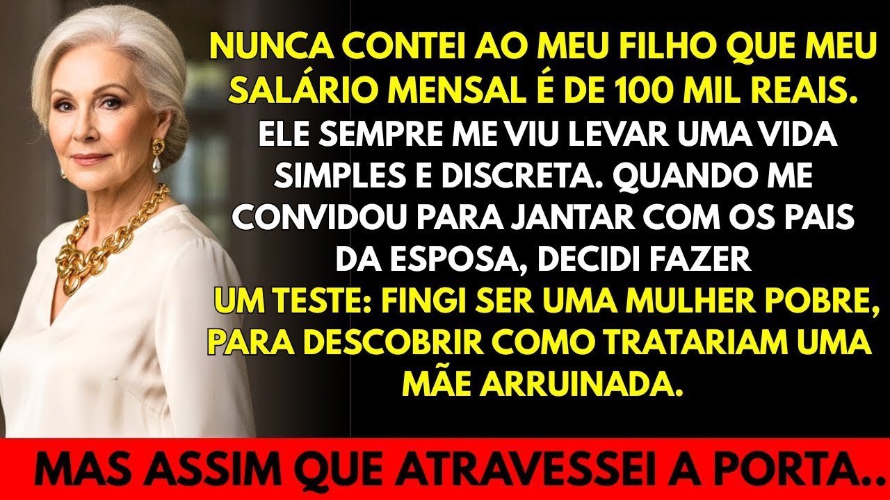 Meu filho me levou para jantar com a família da esposa… fingi ser pobre e descobri a verdade