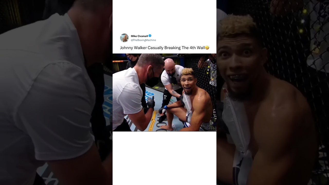 Johnny Walker&rsquo;s Funniest Moment🤣 #mma #ufc