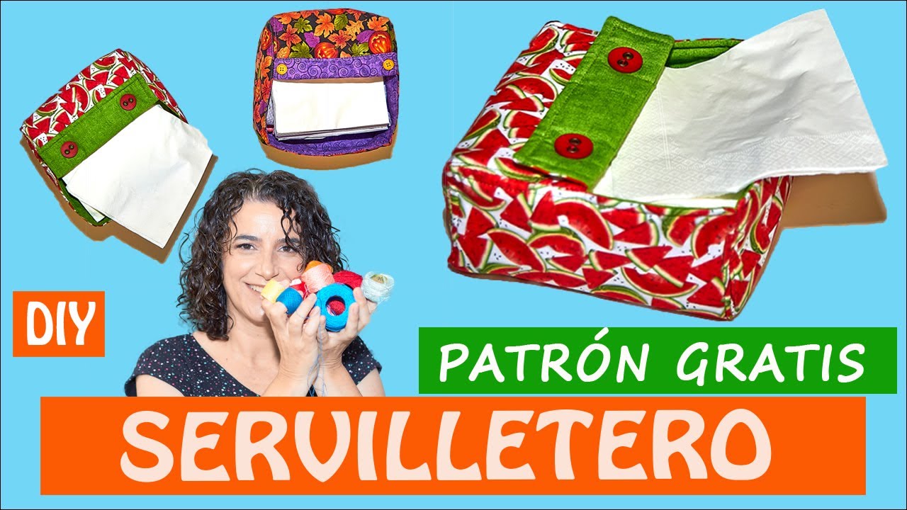 Cómo hacer 1 SERVILLETERO de TELA | FÁCIL (paso a paso) ✅