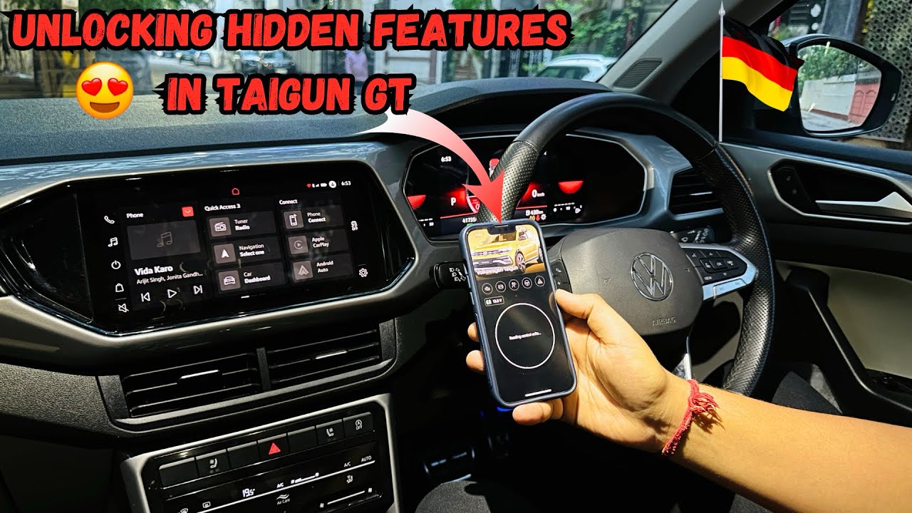 UNLOCKING NEW Hidden Features In Volkswagen Taigun GT…