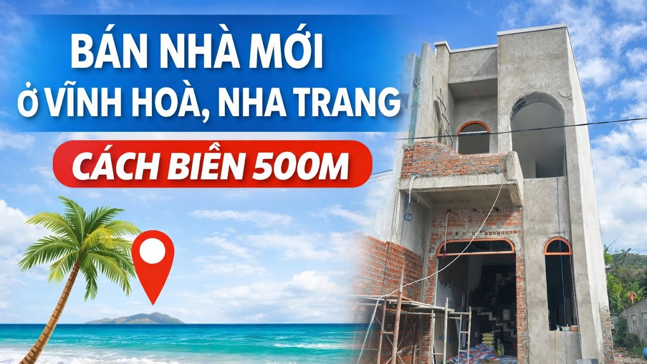 Bán nhà mới Vĩnh Hoà, Nha Trang cách biển 500m