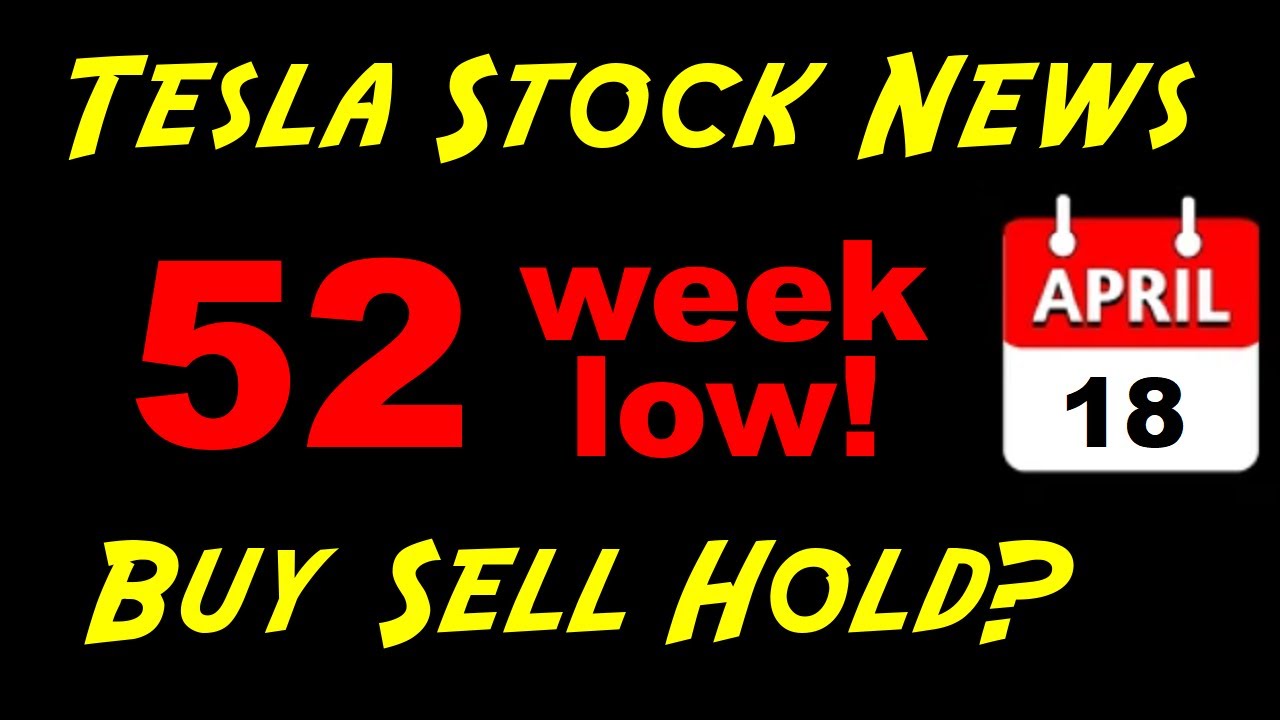 Tesla Stock News AI Stocks 52 week low 4-18-2024