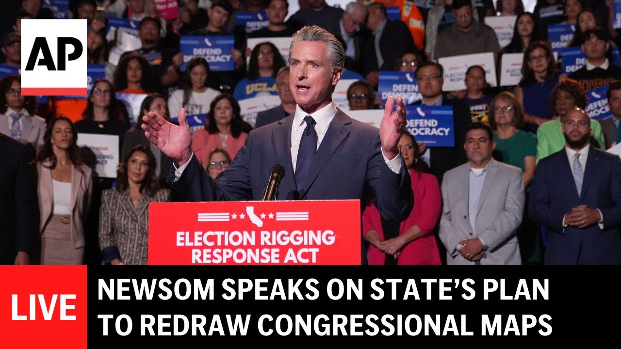 LIVE: Gavin Newsom speaks on California’s plan to redraw congressional maps