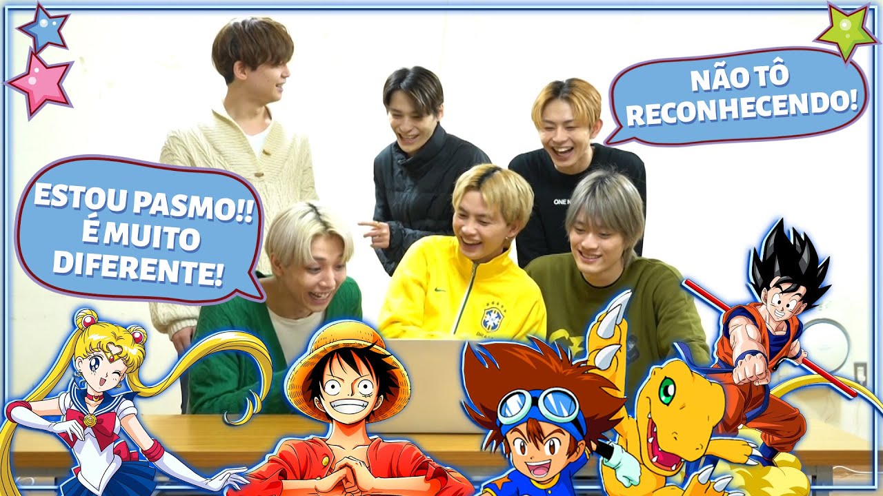 GRUPO JAPONÊS REAGE A ABERTURAS DE ANIMES EM PORTUGUÊS DO BRASIL (COM ONE N' ONLY)