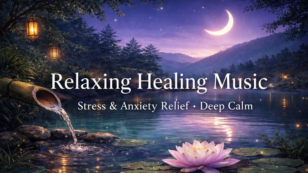 Relaxing Healing Music for Stress & Anxiety 🌙 Calm Mind, Body & Soul