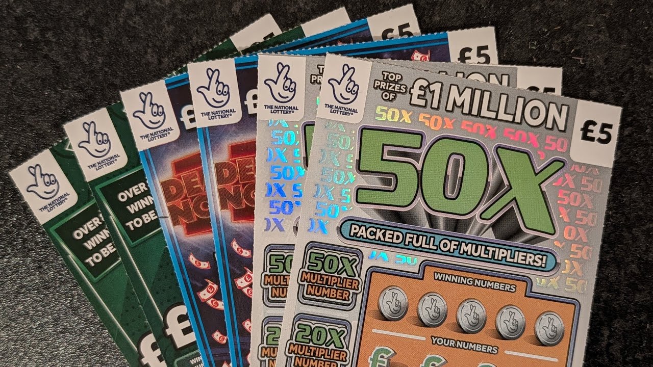 Набор лотерейных скретч-карт Allwyn UK ​​National Lottery стоимостью 30 фунтов стерлингов.