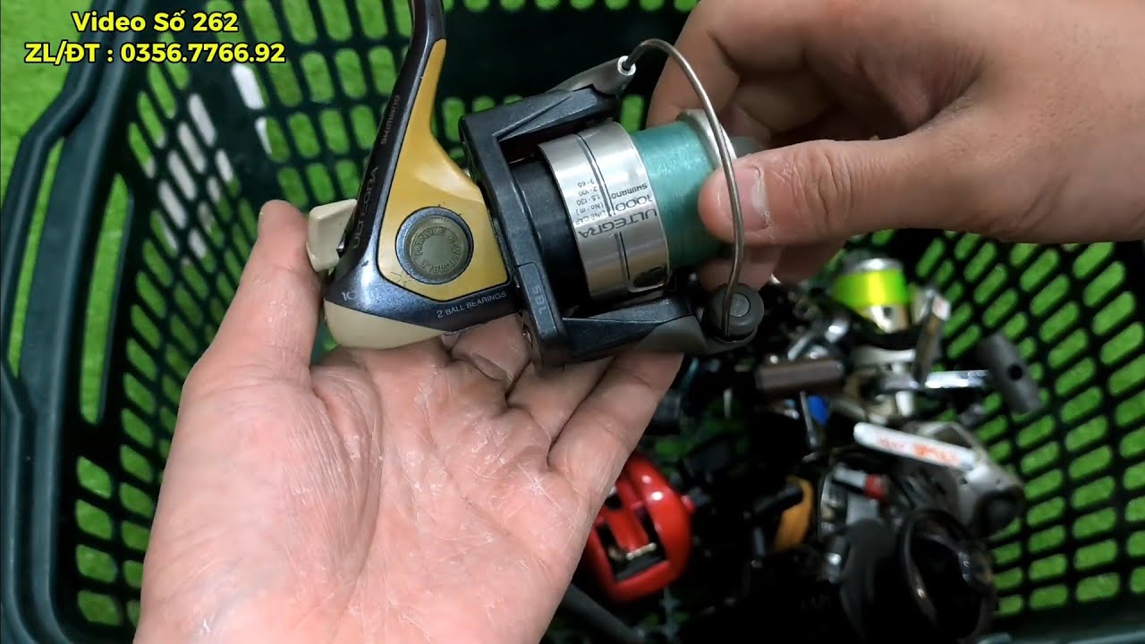 Lô Máy Câu Bãi Nhật - Video Số 262 : Size 1000 Đến 10.000 - Máy Lure & Cối Nông Shimano Daiwa 