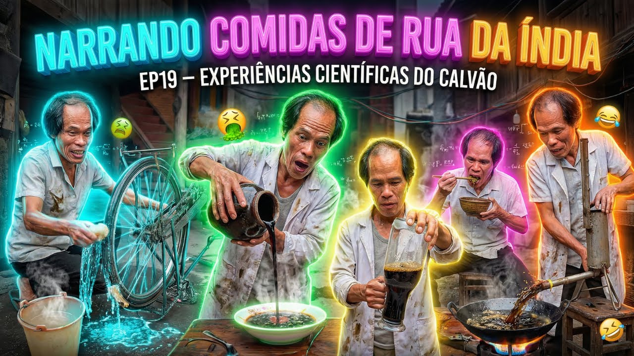 comida de rua da ÍNDIA 🤮 EP19 🤢 RECEITAS CIENTÍFICAS DO CALVÃO 👨‍🔬