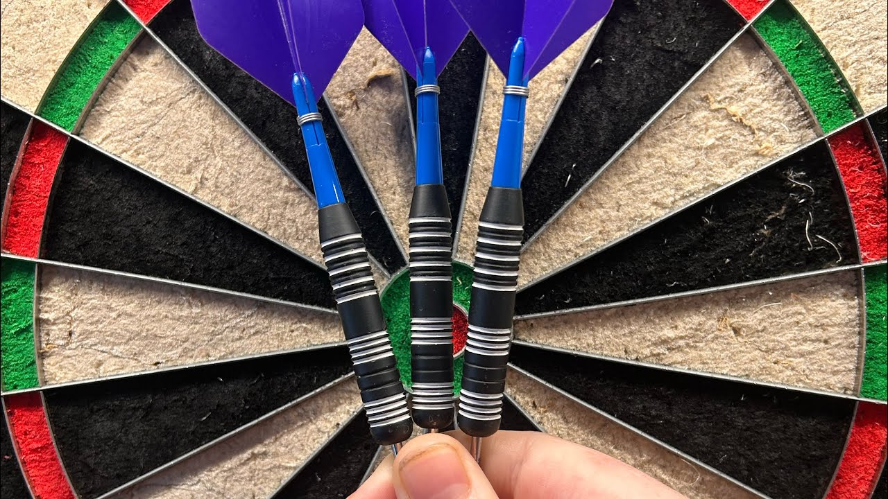 Leg of 501 with my first set of darts ever! // please subscribe! 