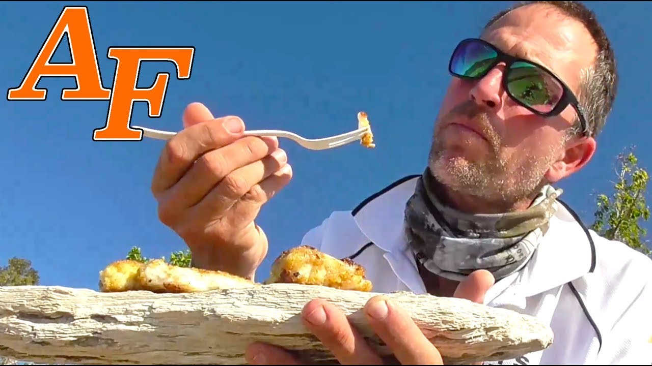 Catch n Cook Lime Pepper Chip Crumb Flathead Fish Cooked on the fire EP.365