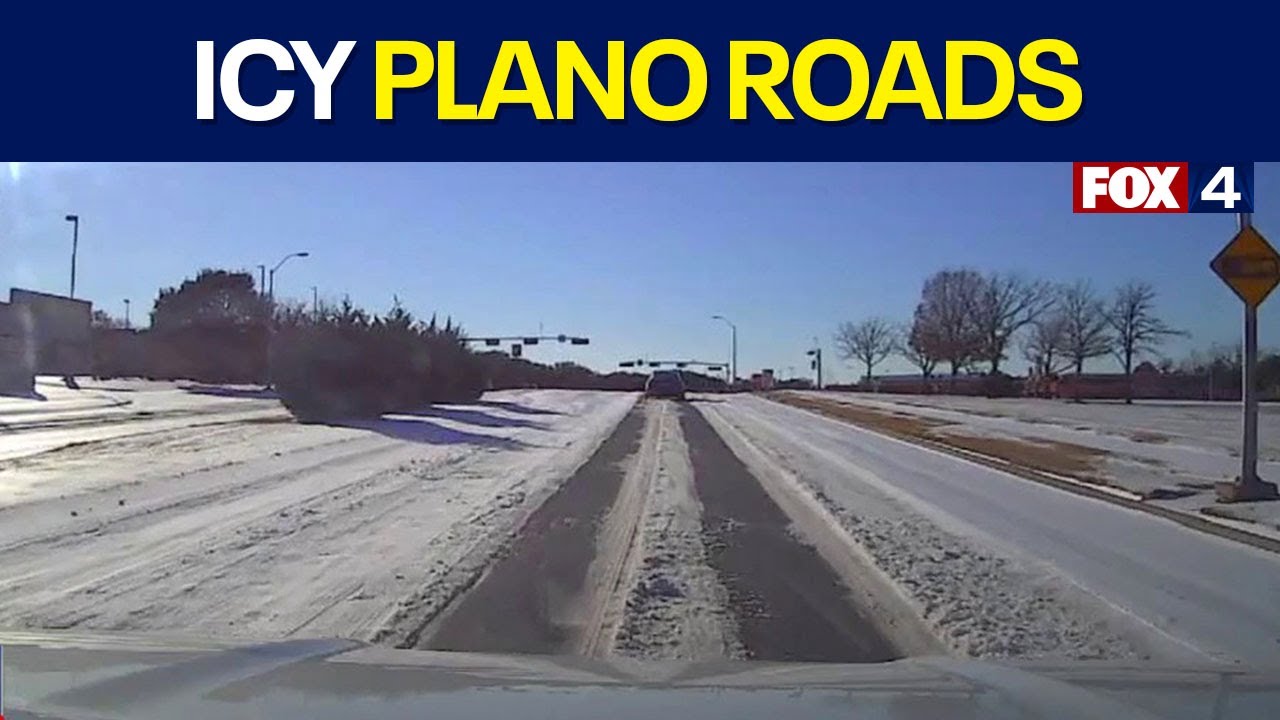 Plano roads still dicey as winter storm lingers