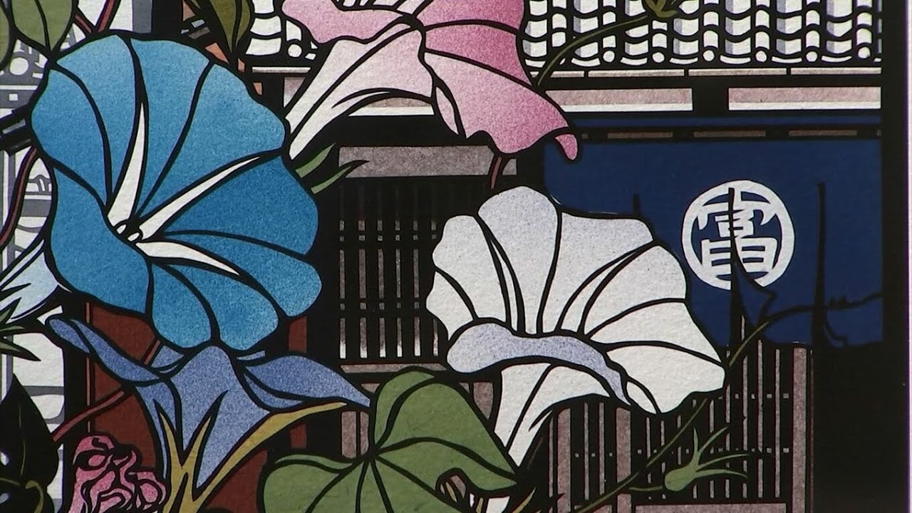 和紙を繊細に切り抜いた色彩豊かな「切り絵」　久保修さんの個展　アジサイの花びら一枚一枚の色を変え