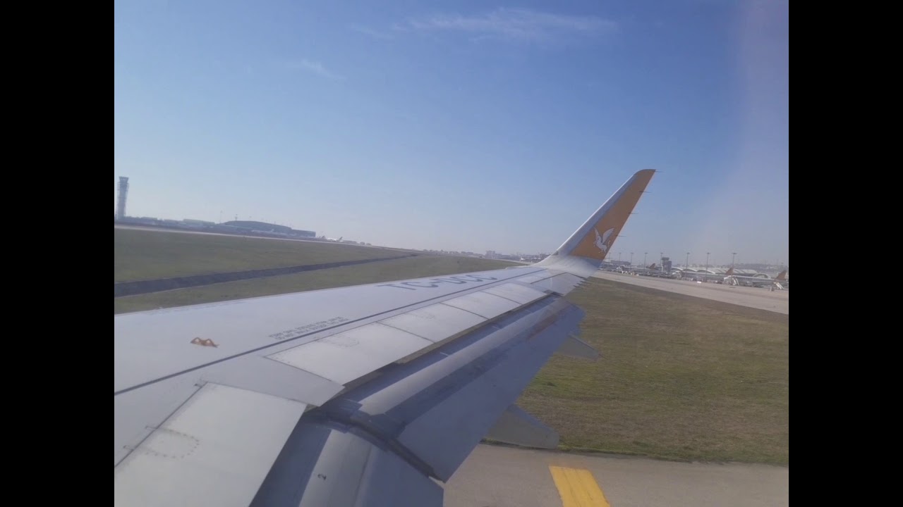 Pegasus Airlines Pushback+Engine Start+Taxi+Take off Airbus a320-214 Sabiha gökçen
