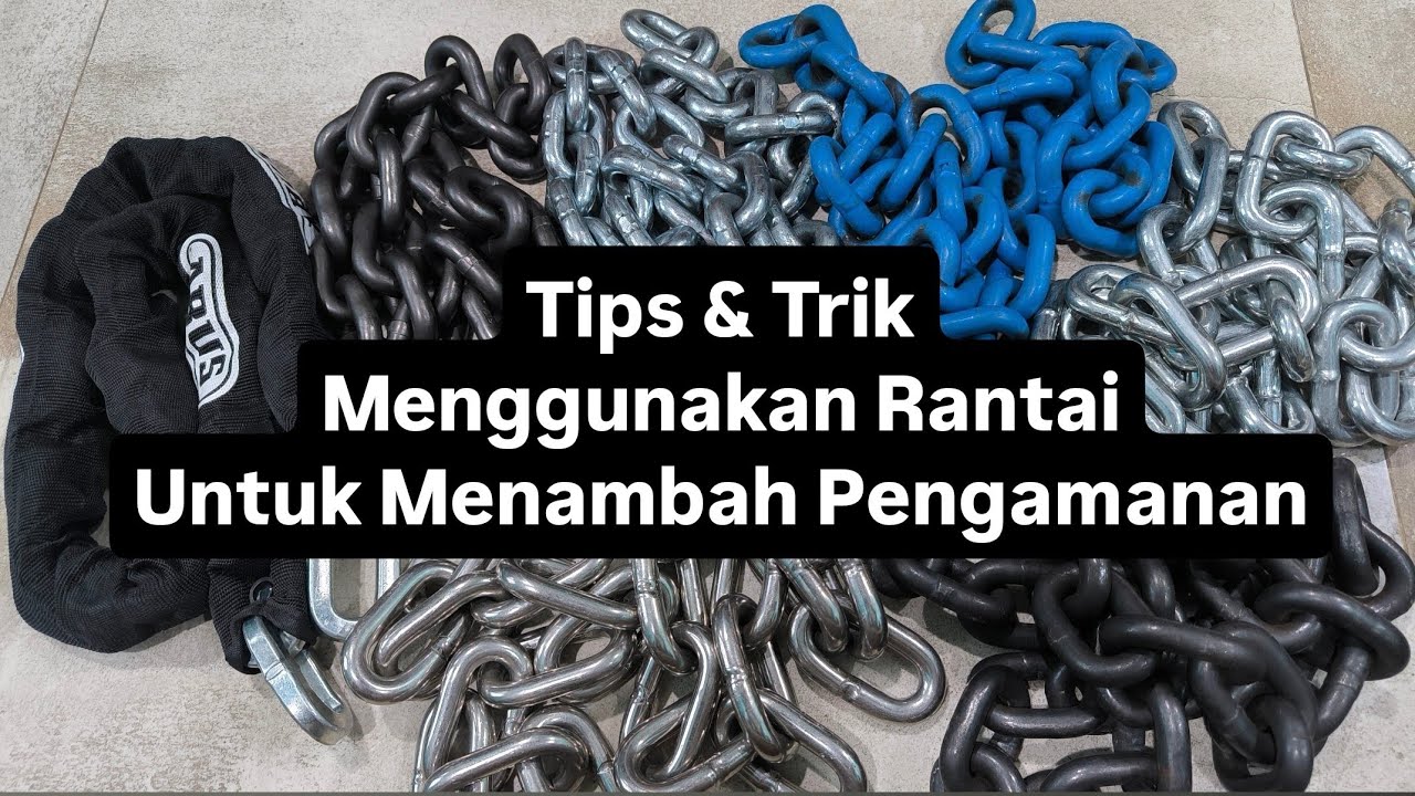 REVIEW, Perbedaan Rantai Galvanis, Rantai Baja G80, Rantai Stainless SUS 304 & Rantai Baja G100 10mm