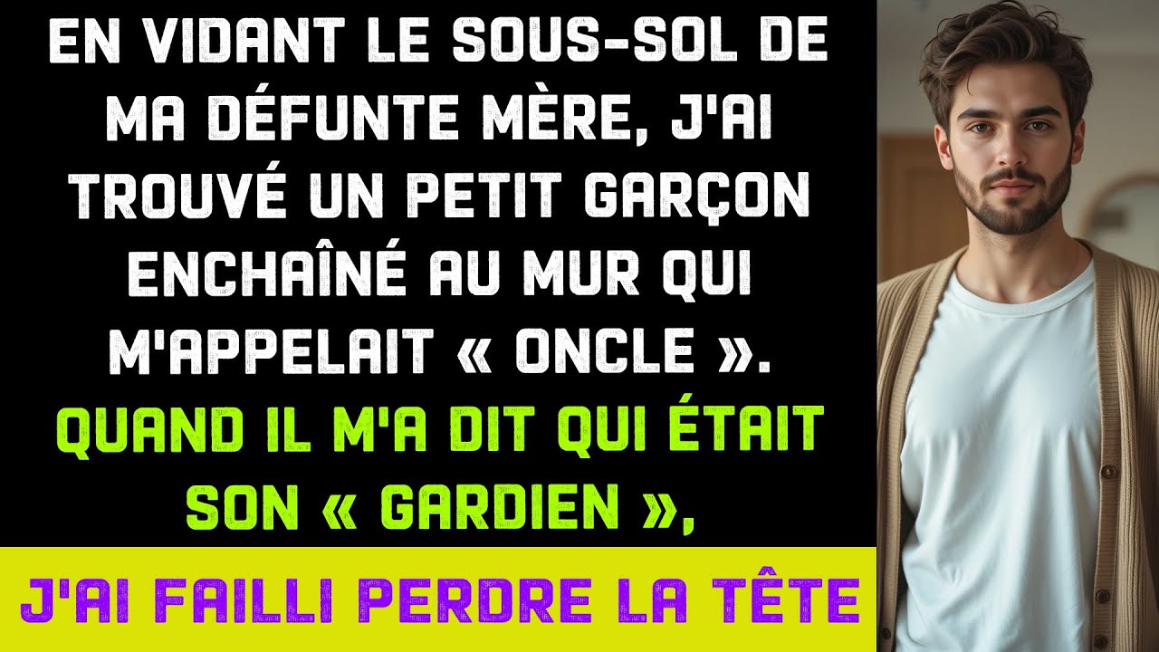 « J’ai trouvé un garçon enchaîné dans le sous-sol de ma mère… et il m’a appelé “oncle” 😱 »