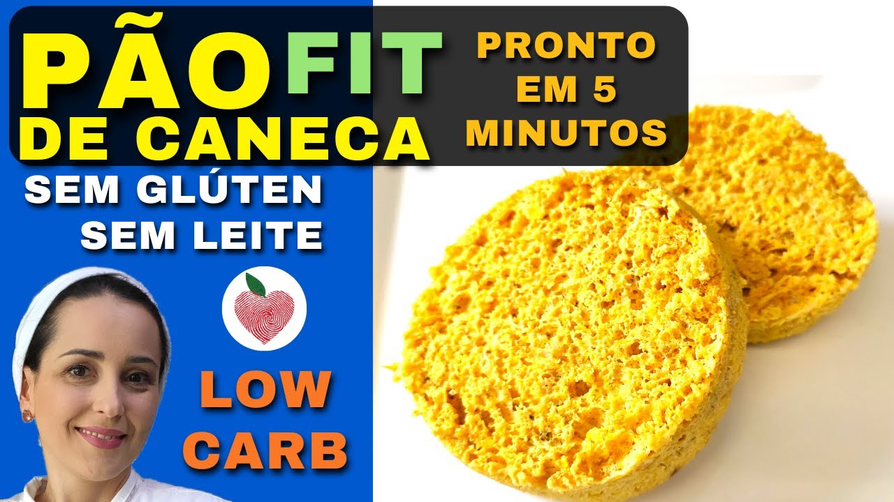 Pão de abóbora FIT e prático, feito na caneca! [Low Carb, Sem Glúten, Funcional]