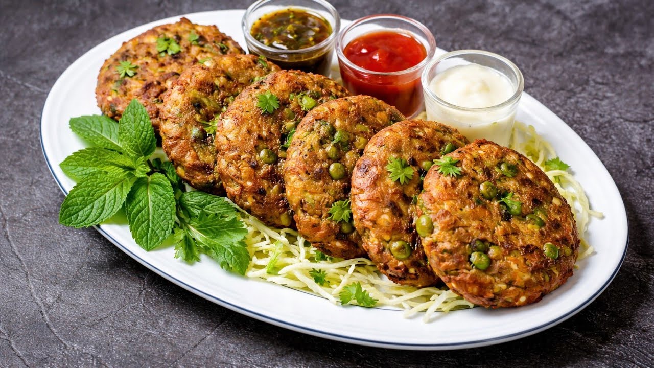 आलू से बनी Veg Shami Tikki 😍| बिना दाल की शामी टिक्की | Crispy Veg Shami Kabab Recipe | Street Style