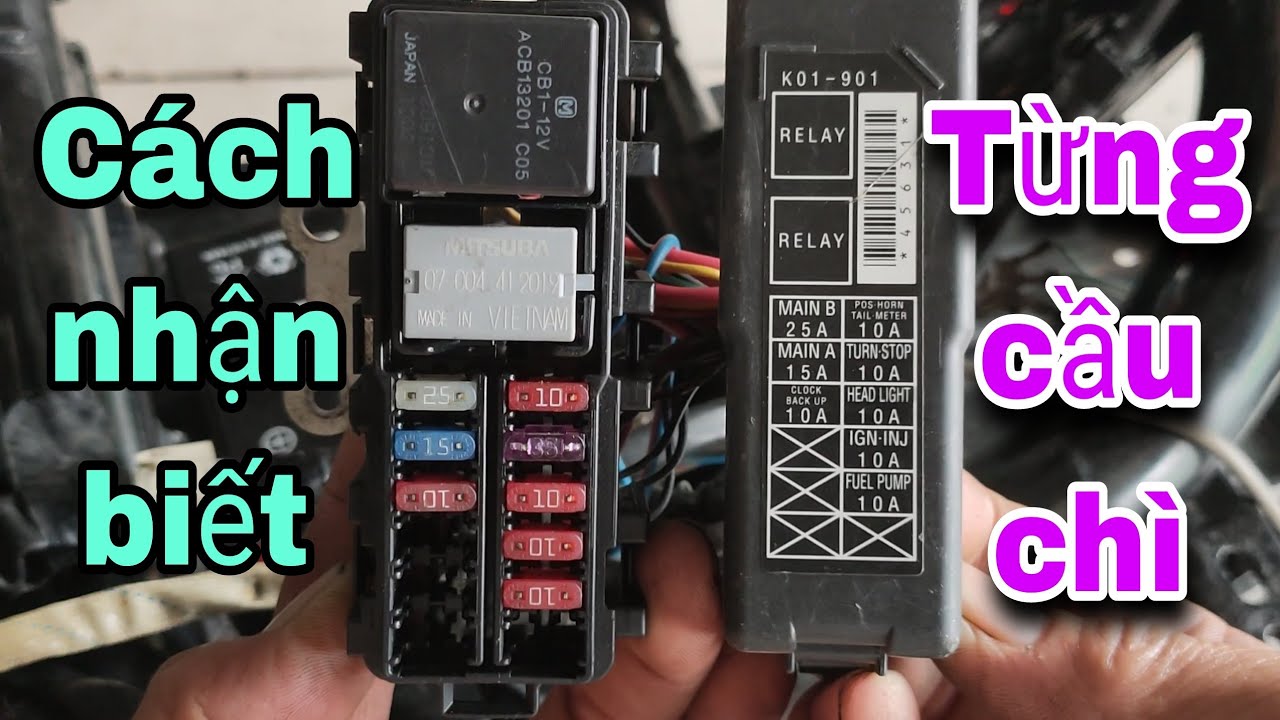 Phân tích tìm hiểu ổ cầu chì xe tay ga Honda đề ACG