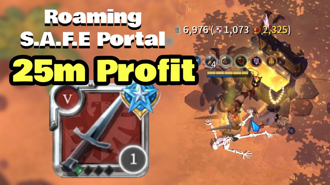 25m Silver from S.A.F.E Portal Roaming! | Cheap 1h Dagger | Albion Online #albiononline #albionpvp