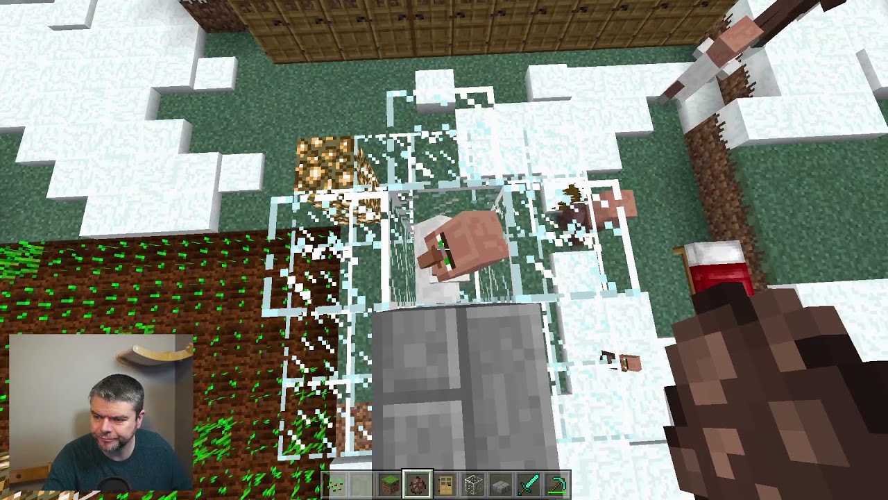 Old Bedrock Mechanics 0.14.0.1, Iron Farms, Villager Crop collection and NO commands at all!