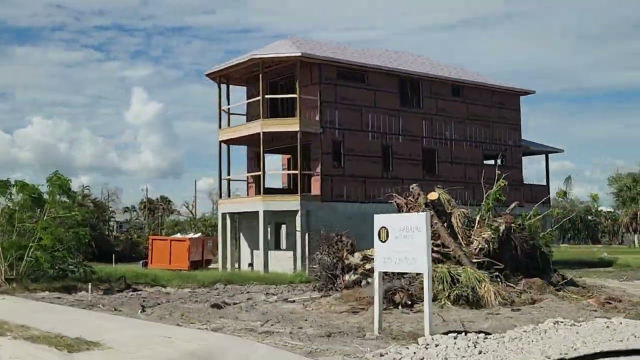 Fort Myers beach Florida 1 year after Hurricane Ian