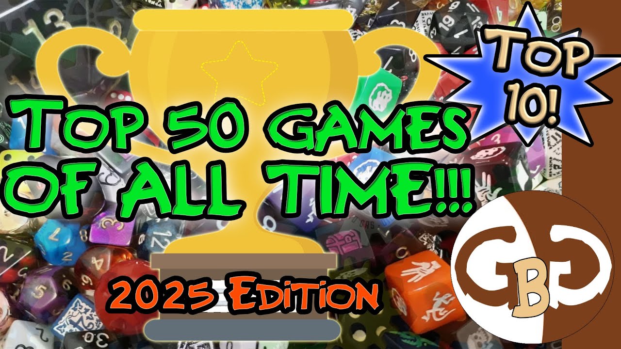 Top 50 Favorite Board Games of All Time 2025 Edition | TOP 10!