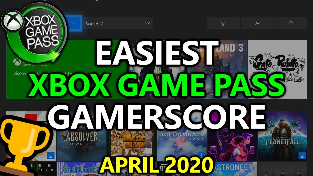 Easiest Xbox Game Pass Games for Gamerscore and Achievements - Updated for April 2020