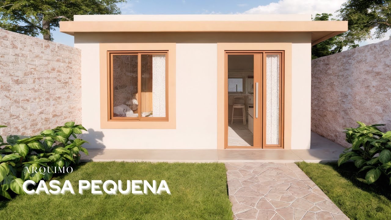 Casa Pequena 5x5m - Uma Casa Compacta com Design Inteligente e Funcional!