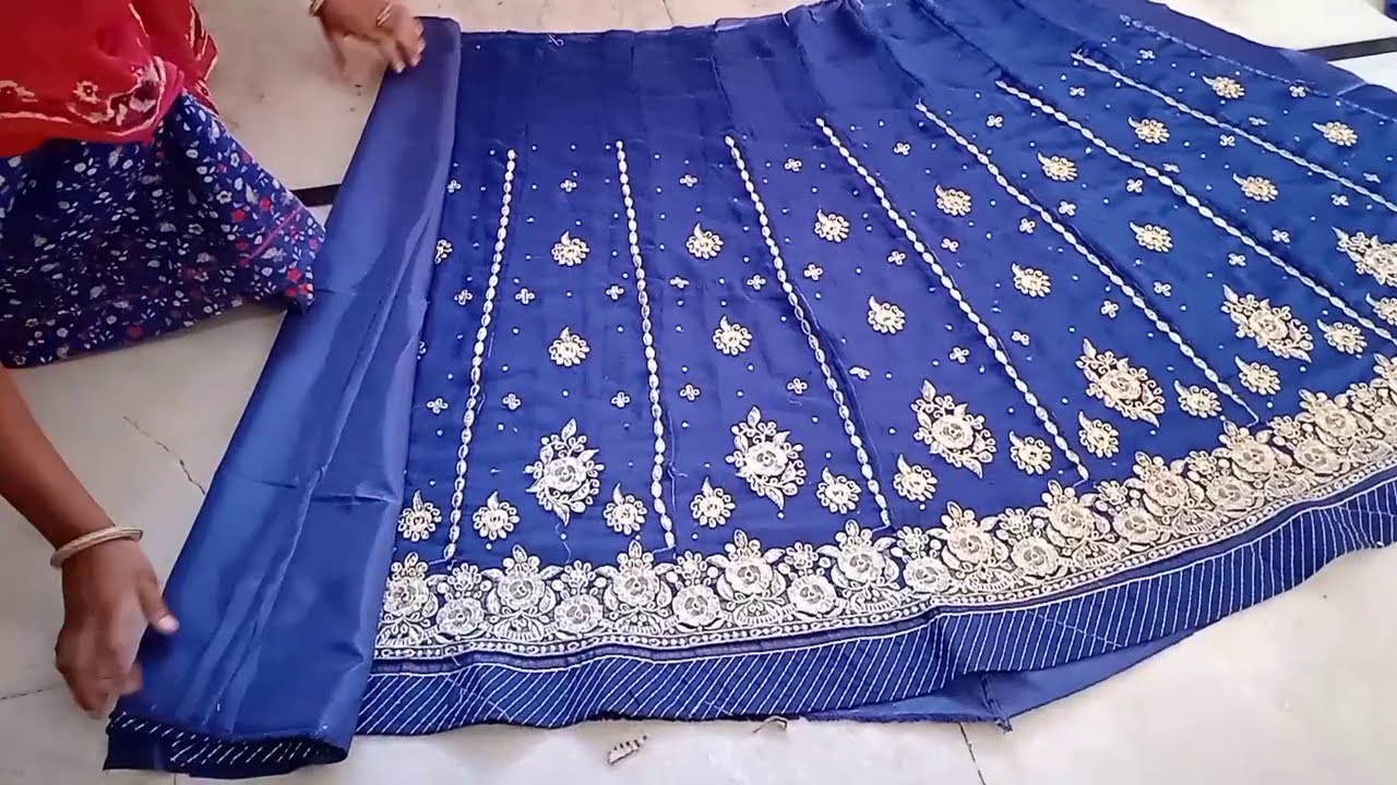 अस्तर वाला लेहंगा/Rajputi poshak lehnga cutting and stitching. 👉Check Description