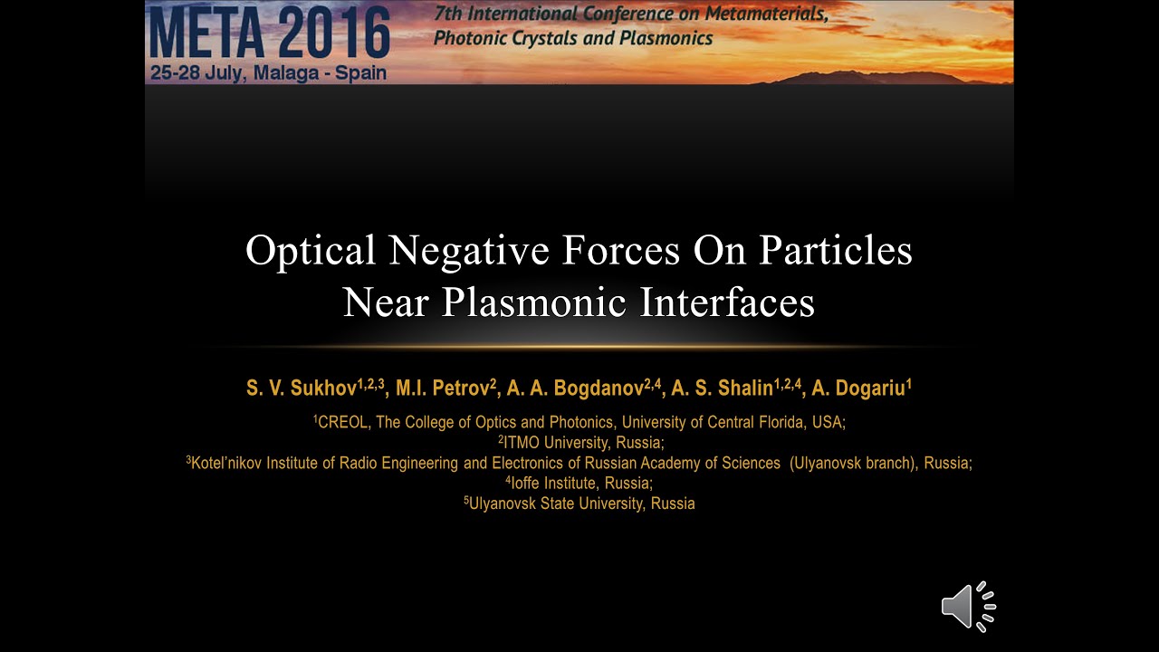 Optical negative forces on particles near plasmonic interfaces
