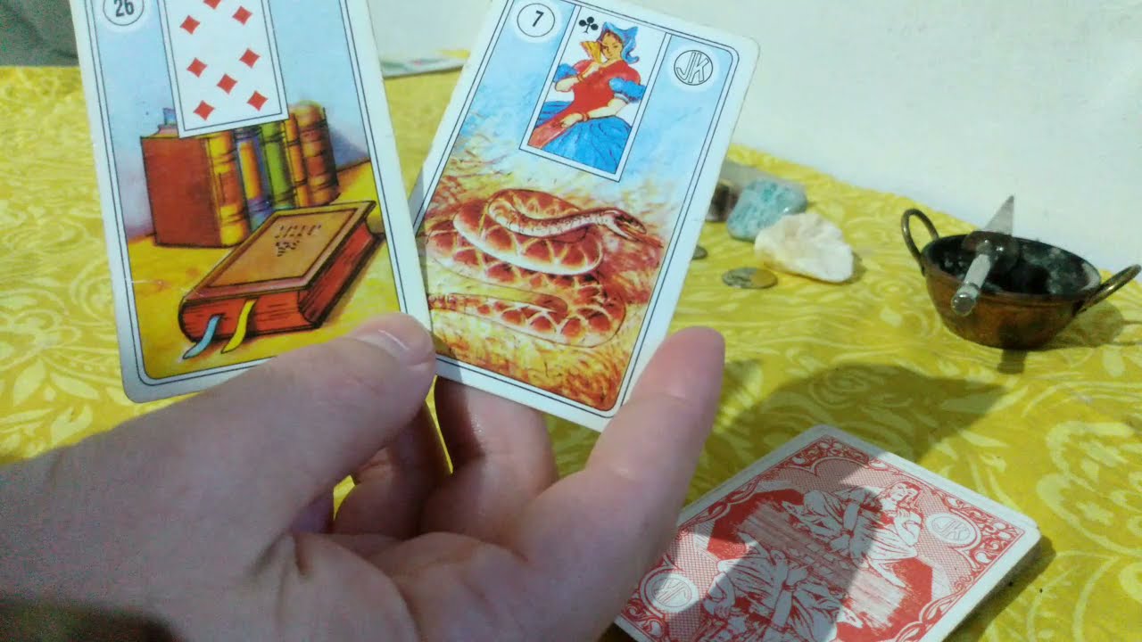 BARALHO CIGANO EXERCÍCIO COM O MÉTODO DE TIRAGEM 3 CARTAS COMPLEMENTO DO VÍDEO ANTERIOR