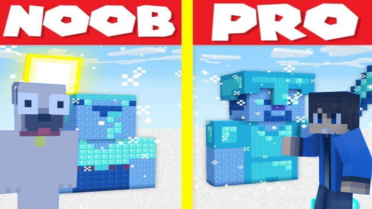 NOOB VS PRO HIDEG FAGYASZTÓ A MINECRAFTBAN!