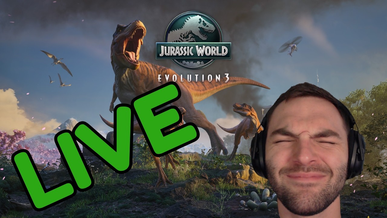 LIVE - Jurassic World Evolution 3 - Dinosaurs Eating Everyone