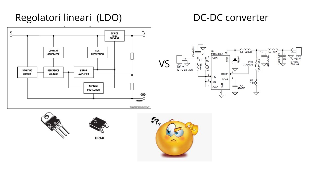 Regolatori lineari (LDO) vs Regolatori switching