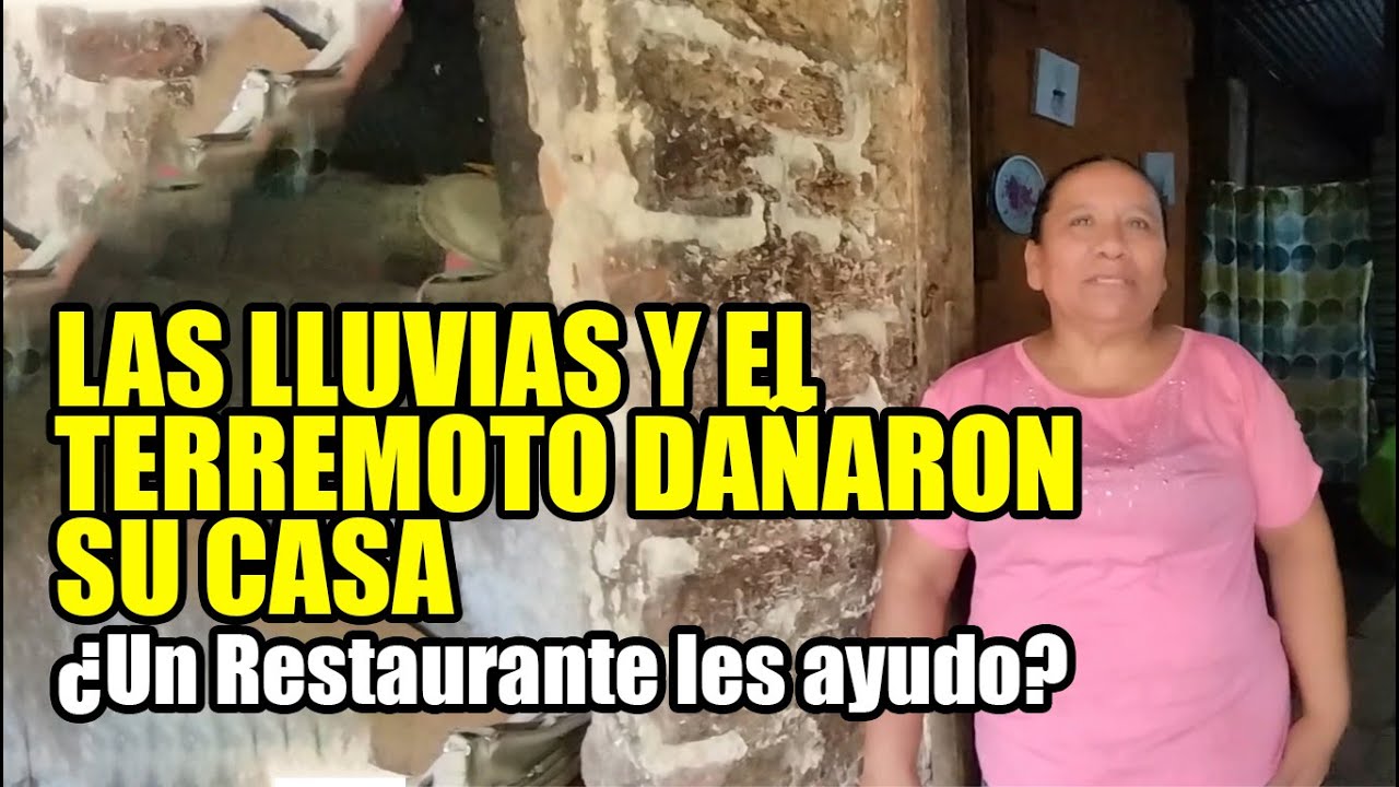 Las lluvias y el terremoto dañaron su casa