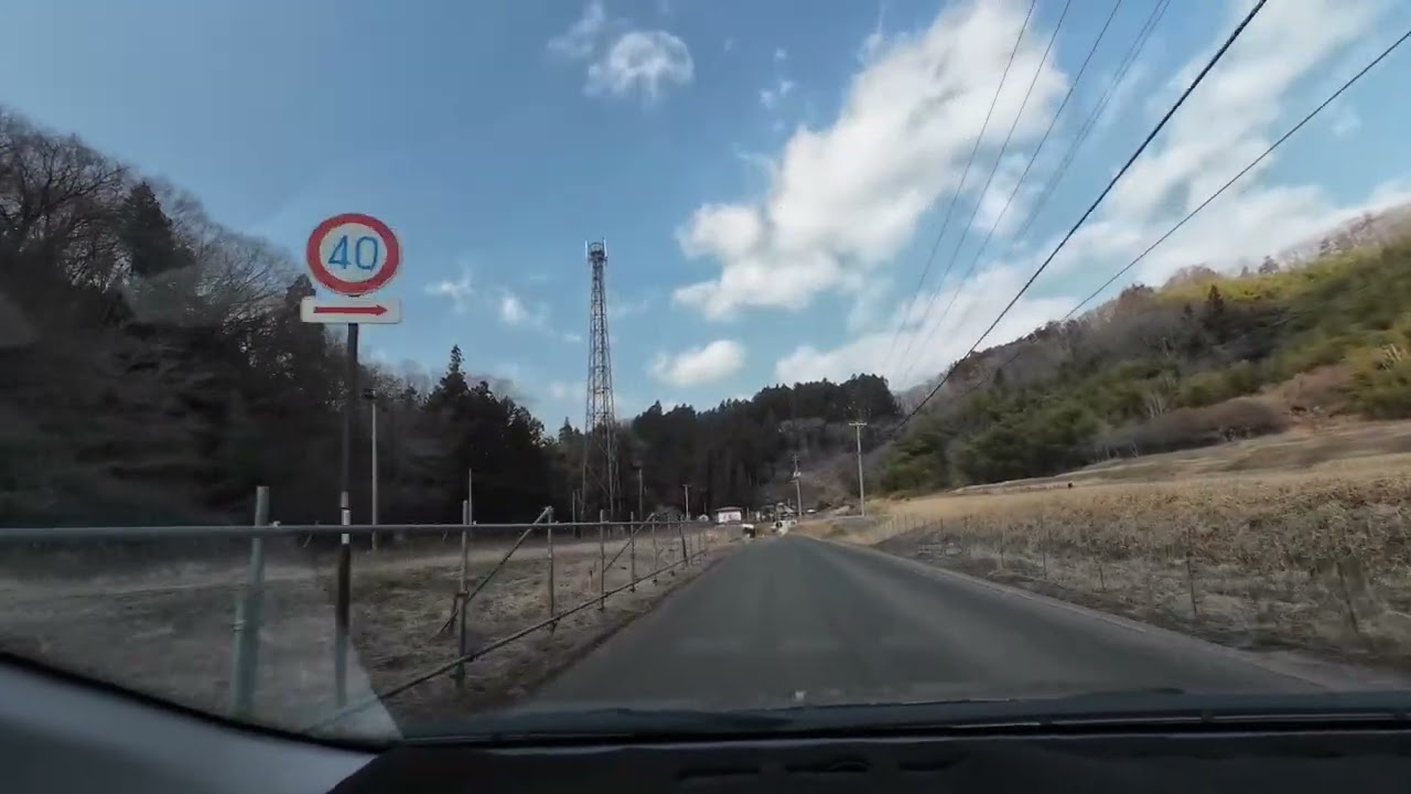 ドライブ動画#73 国道399号線 飯舘村から摺上ダムの通行止めまで