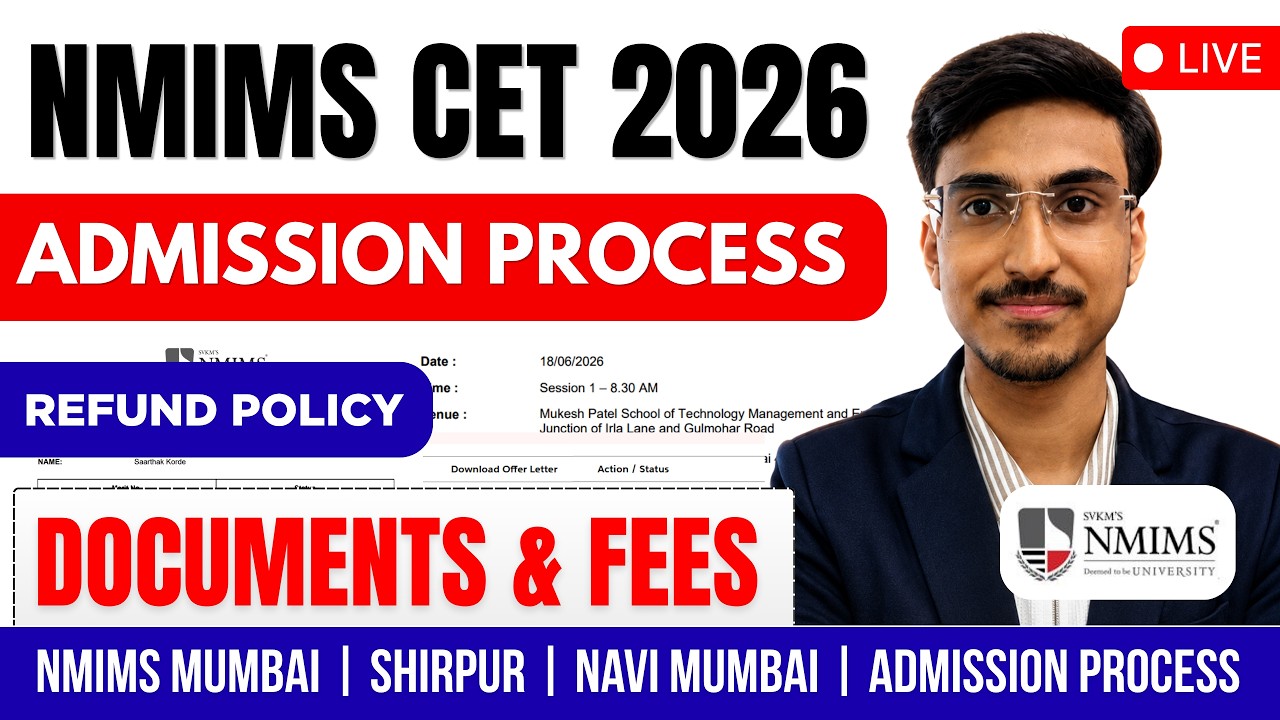 NMIMS 2026 Admission Doubts 😱🤩 | FEES? DOCUMNETS? Anti Ragging? | Admission Process | NMIMS Mumbai