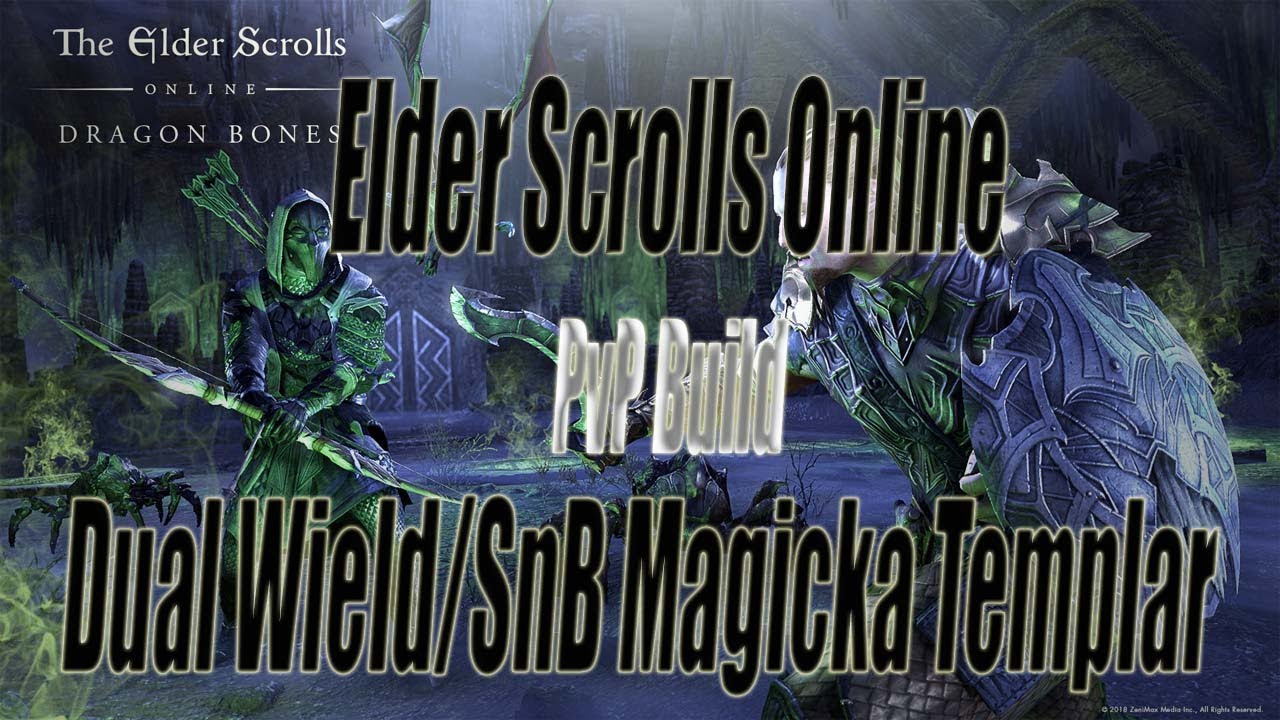Elder Scrolls Online DW/SnB Magicka Templar PvP (Dragon Bones)