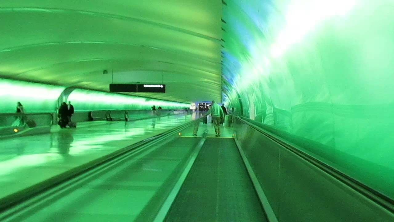Light Tunnel at Detroit Metro Airport *Complete Walkthrough*