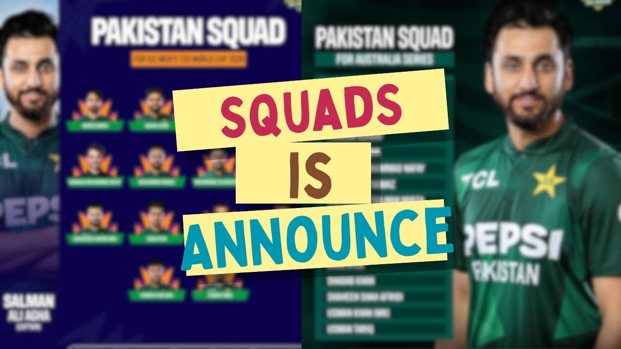 Finally Pakistan Announced T20 world cup Squad For The World cup 2026 in SriLanka and India 