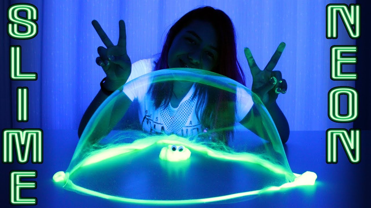 SLIME BRILHA NO ESCURO NEON - Marina Bombonato
