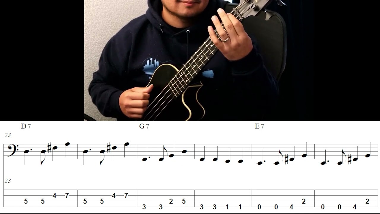 Little Grass Shack (U-Bass and Uke Play-along + TAB)