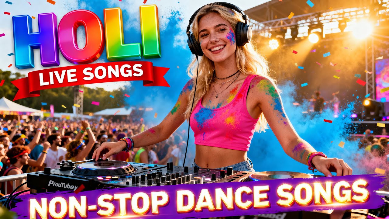 Holi Live Dance Party 2026 | Nonstop Holi Songs | DJ Holi Bash Live