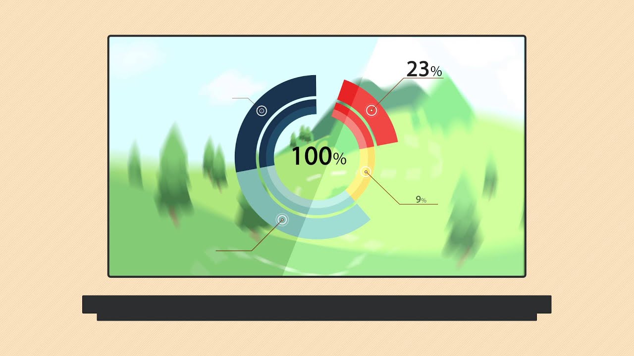 Flat infographic