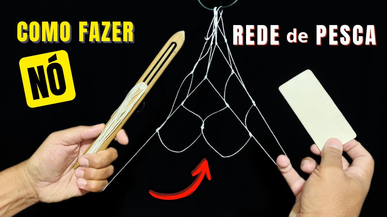 Como fazer NÓ de REDE de PESCA para iniciantes