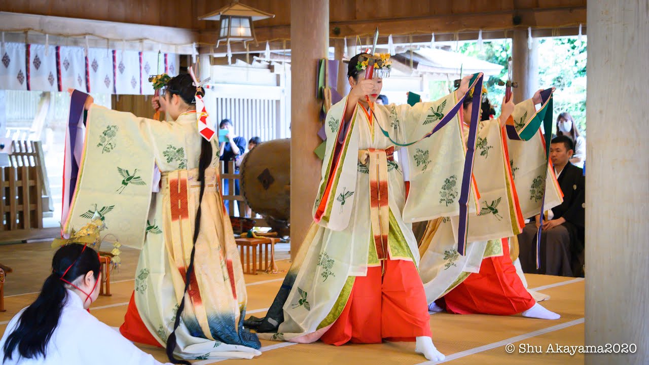 美保神社　氏子祭　浦安舞奉納