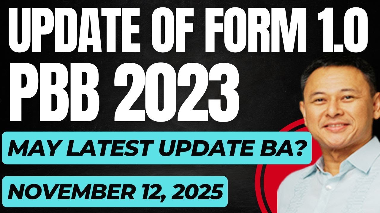 DEPED PBB 2023 FORM 1.0  LATEST UPDATE || NOVEMBER 12,  2025
