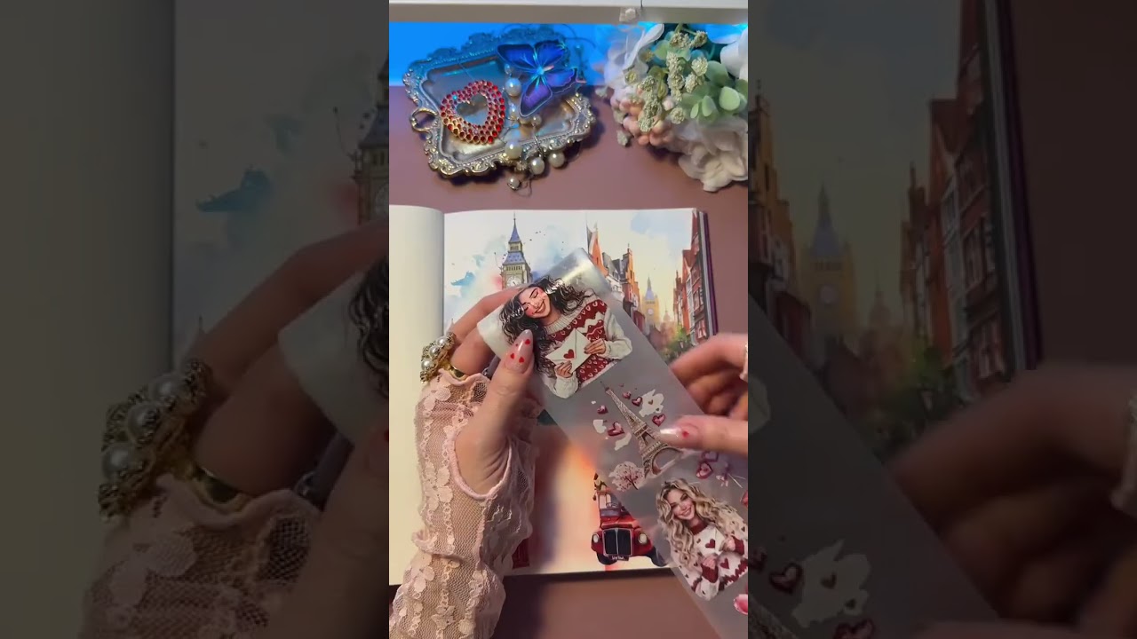 ASMR Journaling/ Creative Journaling 💞🌸✨#junkjournal #scrapbooking #asmr #Love #fyp